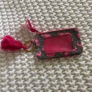 Simply Southern Pink and Gray Card Holder with Tassel